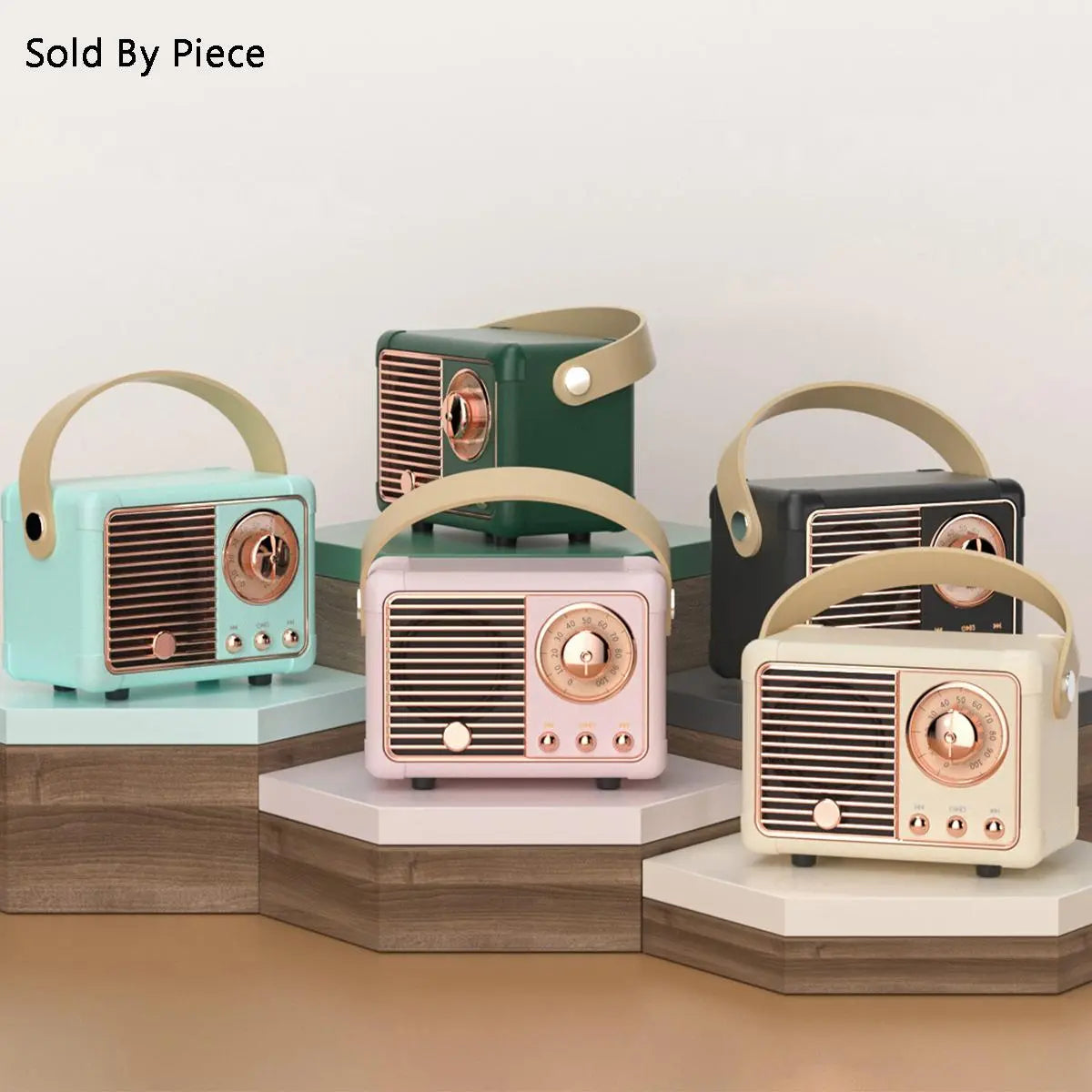 Vintage-Inspired Wireless Bluetooth Speaker - Portable Mini Music Player with Built-in Microphone for Home, Office, and Outdoor Adventures - Perfect Valentine's Day Gift!