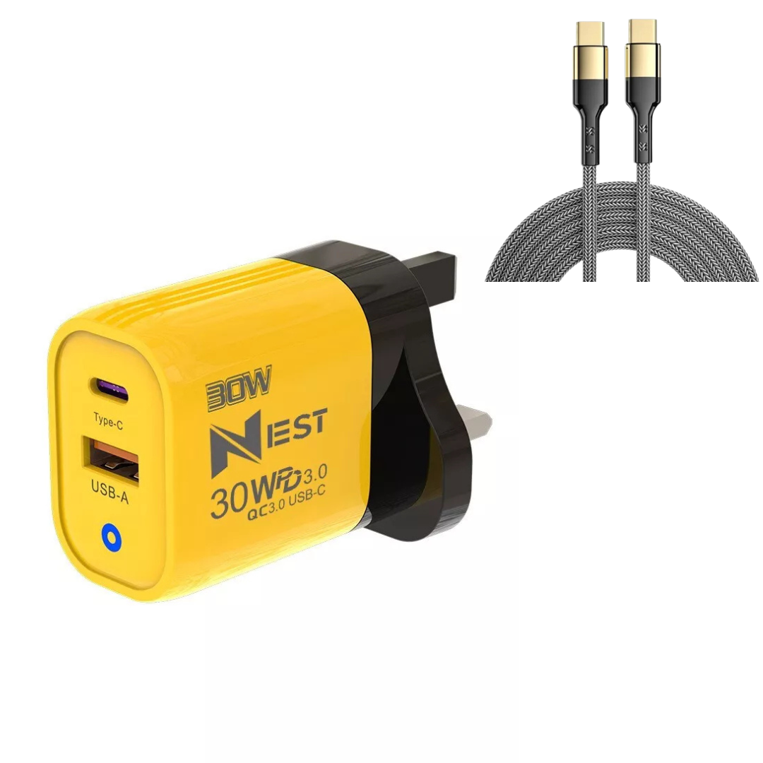 Power Up Your Devices with the 22.5W Fast Charging USB-C PD Wall Charger for iPhone 15/16 & Samsung Galaxy
