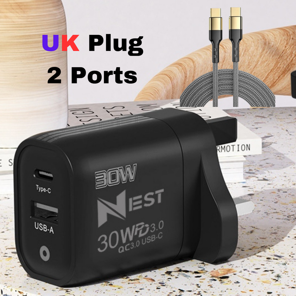 Power Up Your Devices with the 22.5W Fast Charging USB-C PD Wall Charger for iPhone 15/16 & Samsung Galaxy