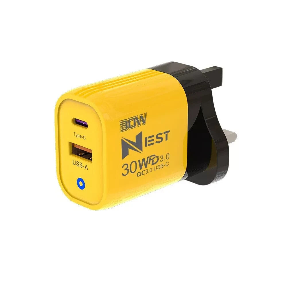 Power Up Your Devices with the 22.5W Fast Charging USB-C PD Wall Charger for iPhone 15/16 & Samsung Galaxy